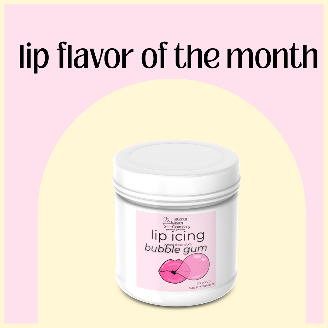 BUBBLE GUM LIP ICING SCRUB | JUNE 2025 FLAVOR