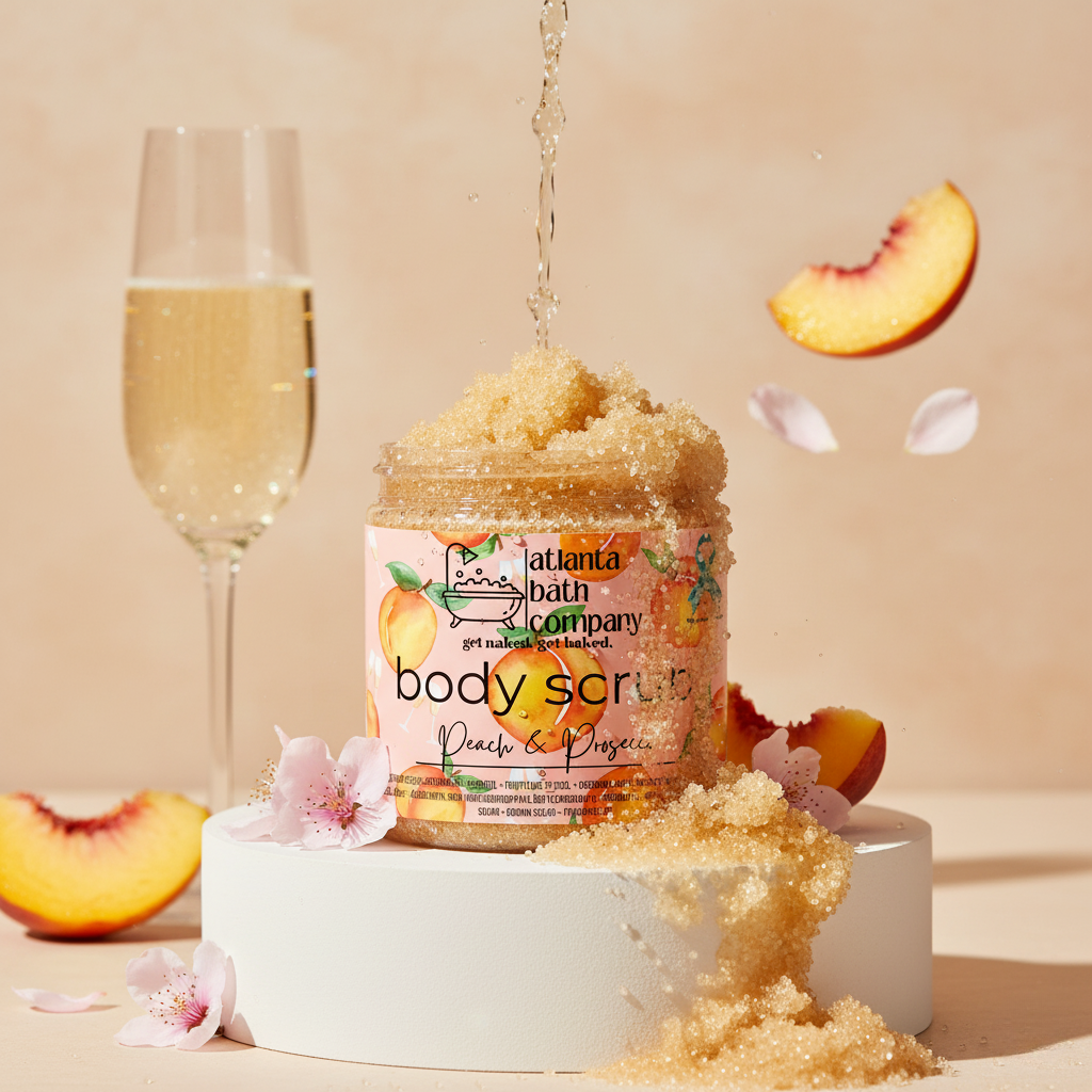 Peach and Prosecco Sugar Scrub
